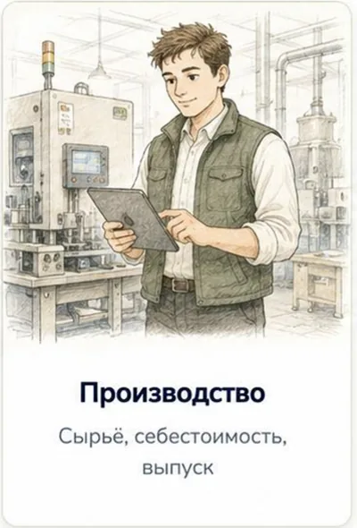 Производство — сырьё, себестоимость, выпуск