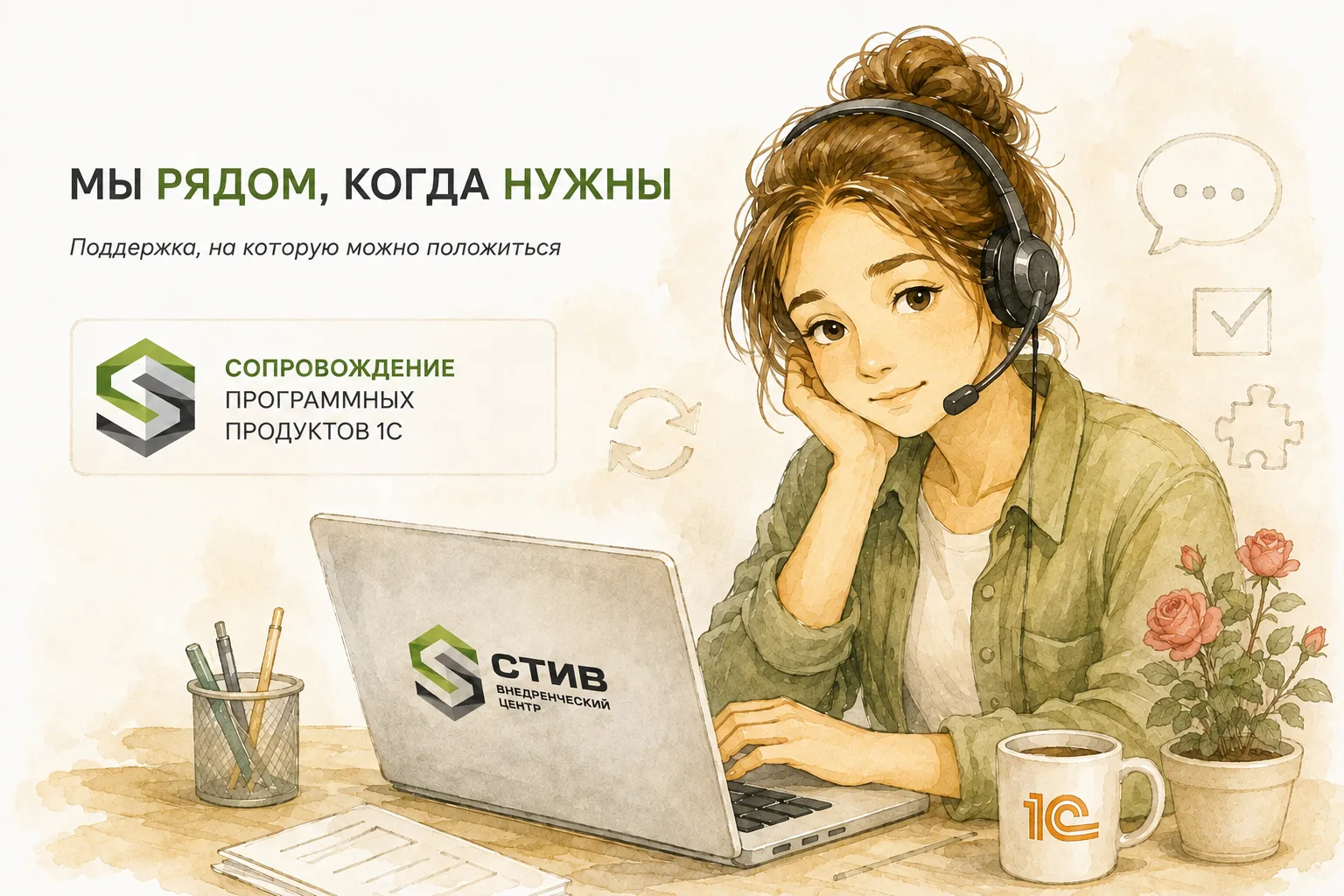 Мы рядом, когда нужны — сопровождение программных продуктов 1С